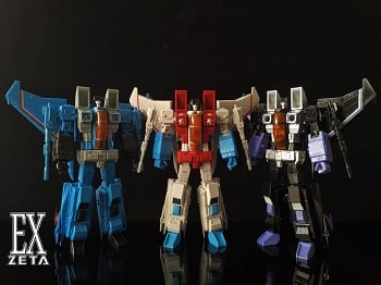 ZetaToys EX-15 RED SPIDER, EX-16 THUNDERMAKER, and EX-17 SKY GILL Set of 3