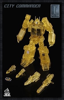 MechFansToys MF-48Y CITY COMMANDER V2.0 Improvisation (Yellow Tranparent Version)