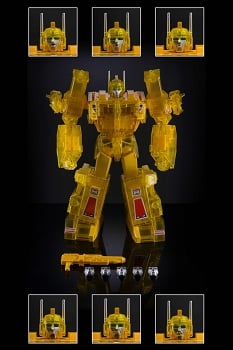 X-Transbots MX-22CY COMMANDER STACK (Clear Yellow Version)