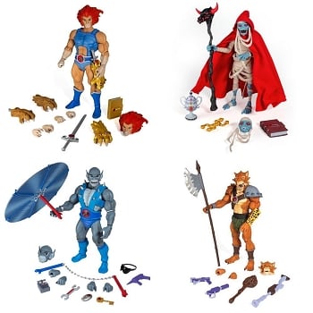 Super7 Thundercats Ultimates LION-O, MUMM-RA, PANTHRO, and JACKALMAN Set