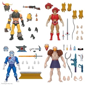 Super7 Thundercats Ultimates BENGALI, MIRROR LION-O, HAMMERHAND, and VULTUREMAN