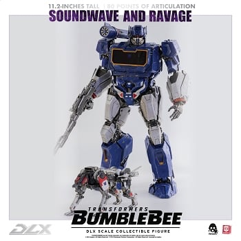 ThreeZero Bumblebee Movie DLX Scale SOUNDWAVE & RAVAGE (2025 Reissue)