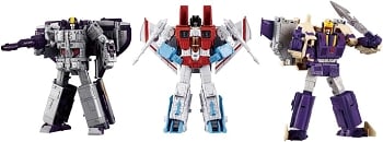 Takara Transformers Dramatic Capture Series - TRIPLE CHANGER REBELLION Set