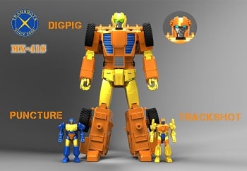 X-Transbots MX-41S DIGPIG with Puncture & Trackshot